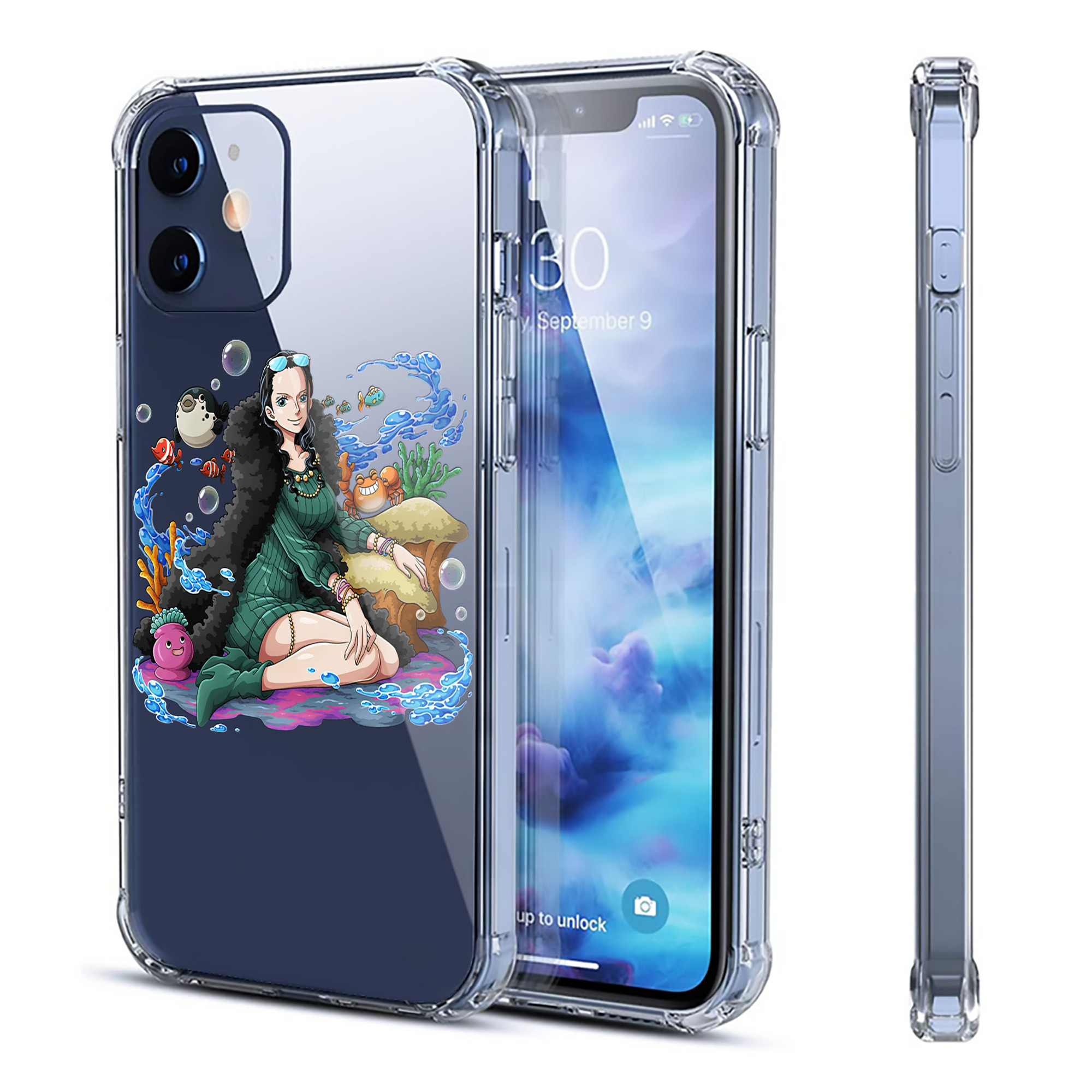 （画像用） ワンピース ニコ・ロビン ONE PIECE Nico Robin 【iPhone 12シリーズ対応】透明スマホケース（クリアソフトケース）